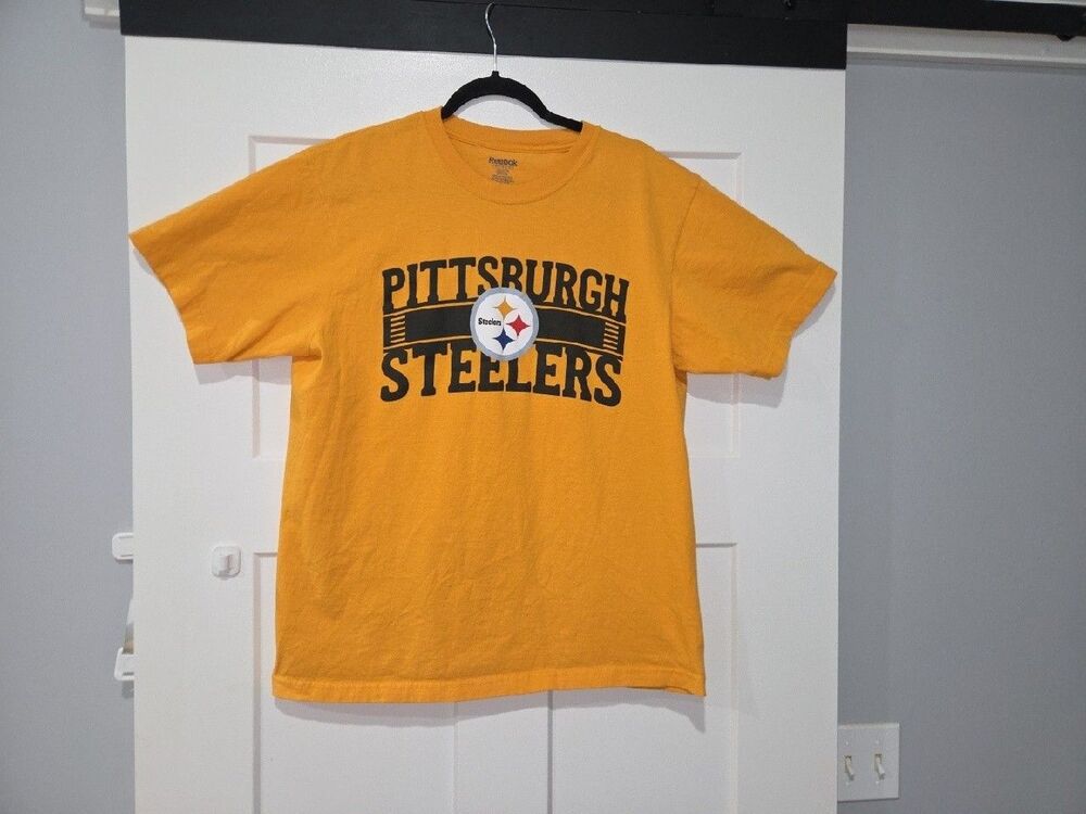 Pittsburgh Steelers Gold Reebok XL   T-shirt